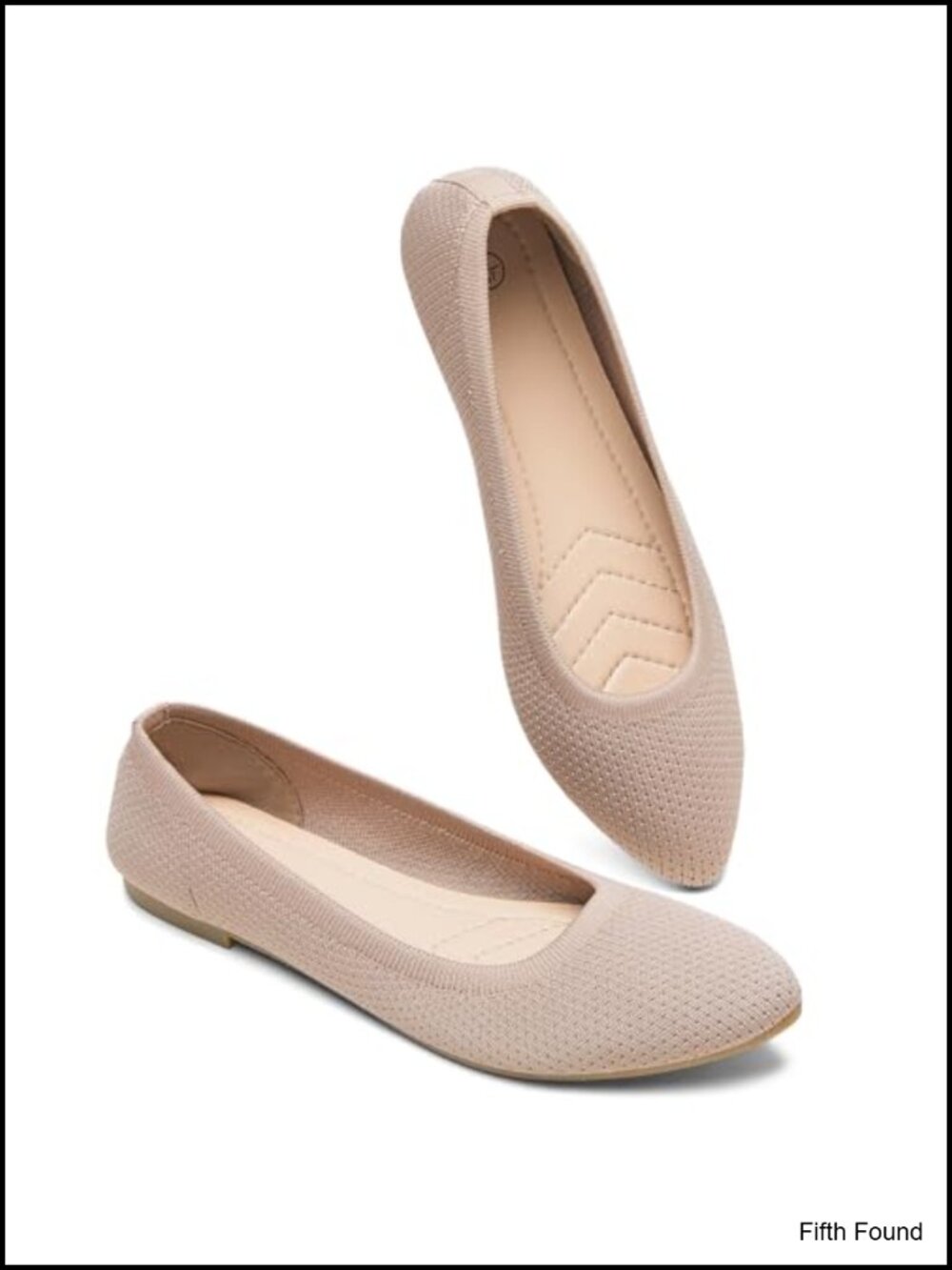 Women's Mesh Pointed Toe Flats with Memory Foam Insole Comfortable Slip On